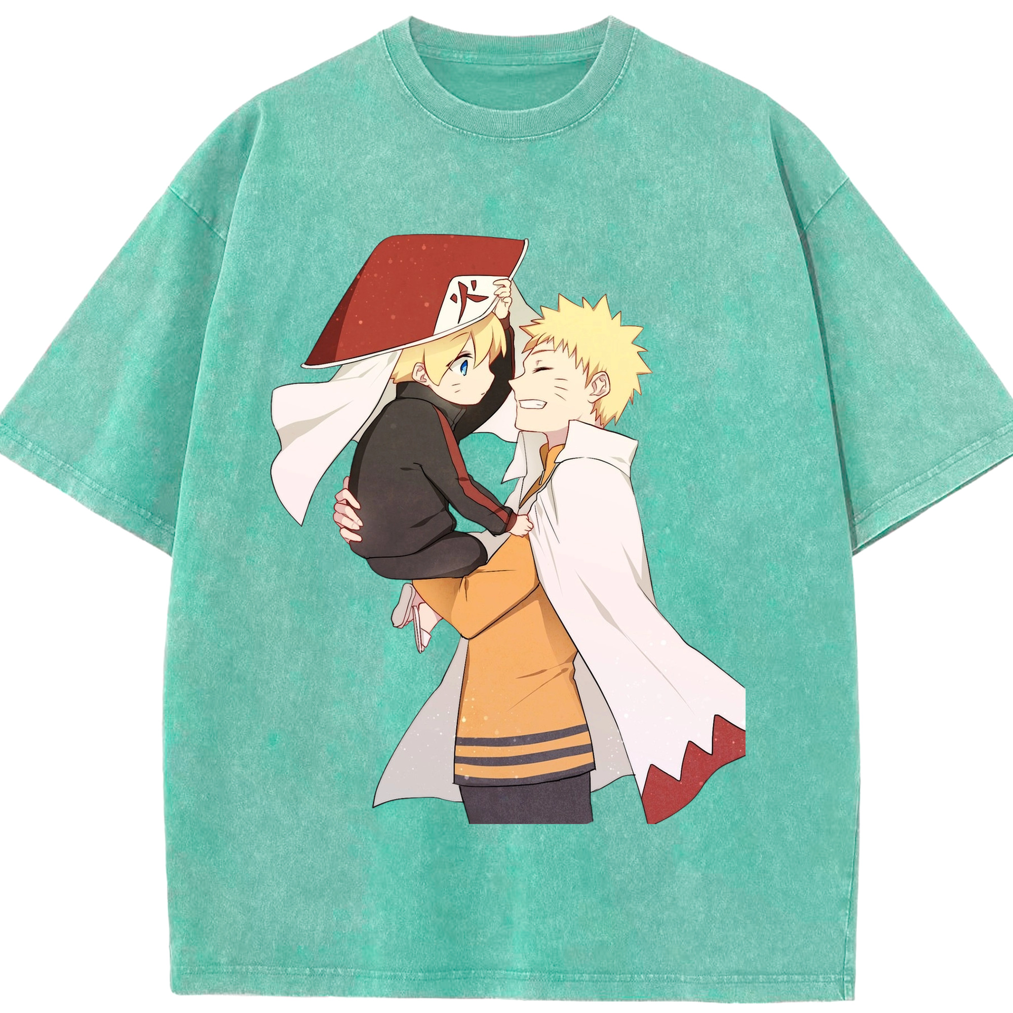 （画像用） NARUTO -ナルト- うずまき ナルト Uzumaki Naruto 綿100% ヴィンテージ風 半袖Tシャツ（フロントプリント）